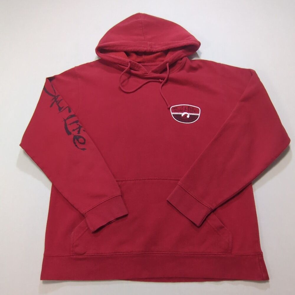SALT LIFE Men's Red Salty State Of Mind Hoodie Pullover Sweatshirt Medium